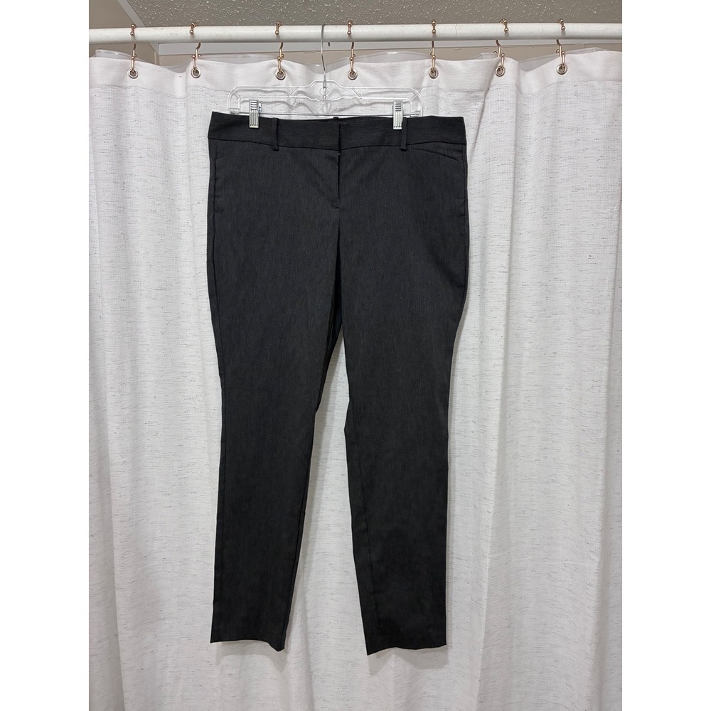 Satinato Womens Gray Slim Leg Casual Dress Pants Size 14 Regular NWT Office